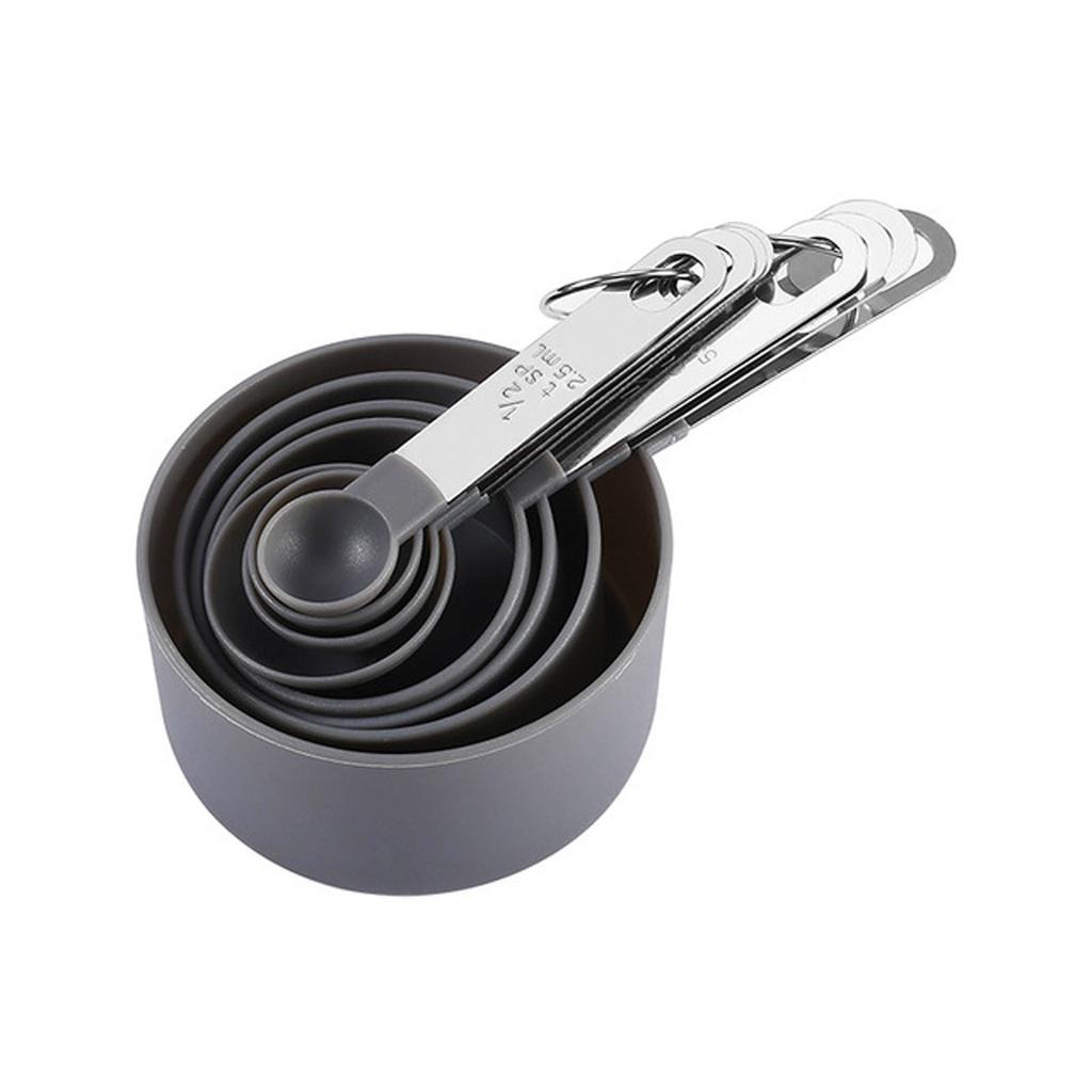 8PC Messlöffel Messbecher PP Backzubehör Kunststoffgriff Küche