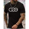 Men's "God Is Good" Print T-and Kids Tshirt, 100% Cotton Crew Neck Short Sleeve Tee