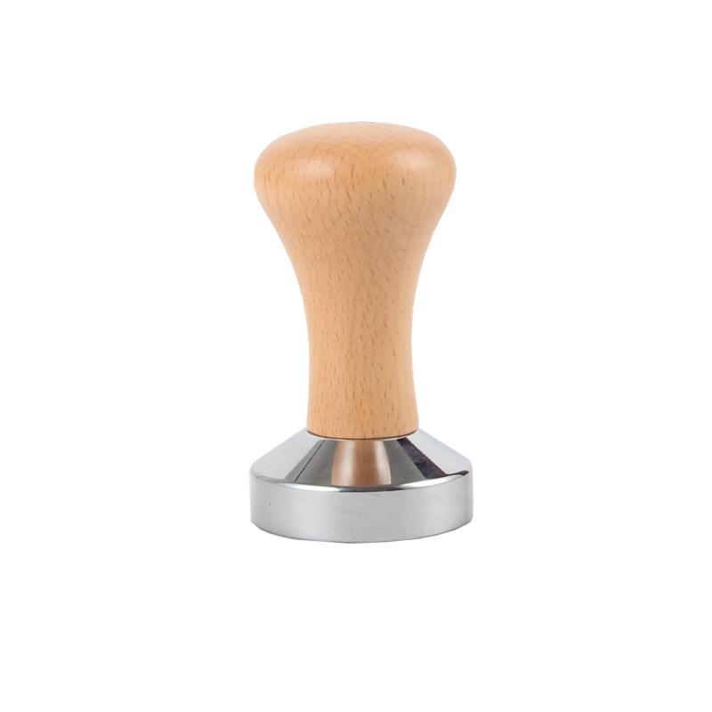 Wooden Handle Coffee Tamper & 51/58mm Metal Coffee Powder Distributor