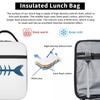 Poor Fish Insulated Lunch Bag for Women Kids Leakproof Food Boxes Thermal Lunch Box Tote