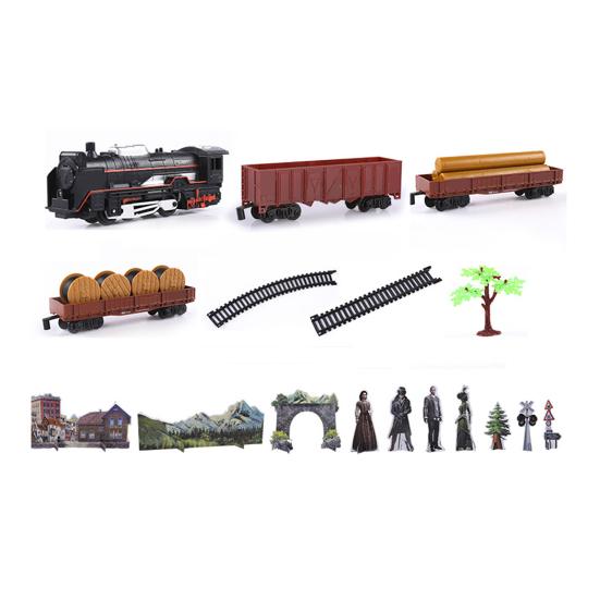 

Classic Retro Electric Railway Tracks Car Simulation Train Children Gift Kid Toy чёрный