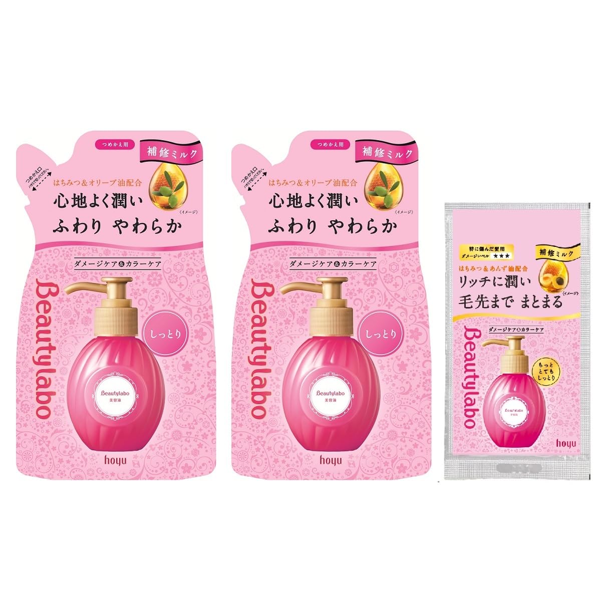 

Beauty Labo Serum x 2 Hair Milk Treatment Hoyu [Наполнитель + Бонус] [Увлажнение] Несмываемый