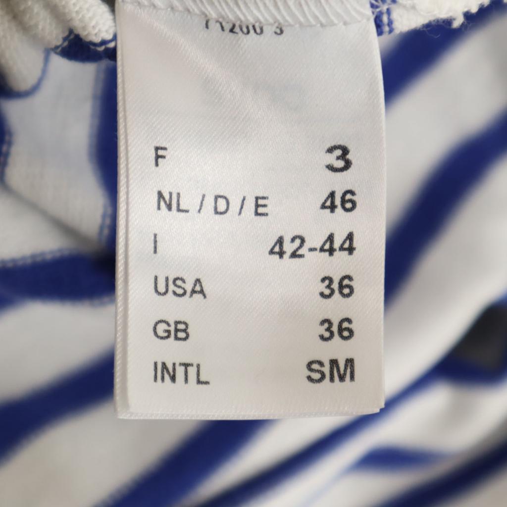 SAINT JAMES Made In France Long Sleeve Boat Neck Basque Shirt SM Blue Men's Used