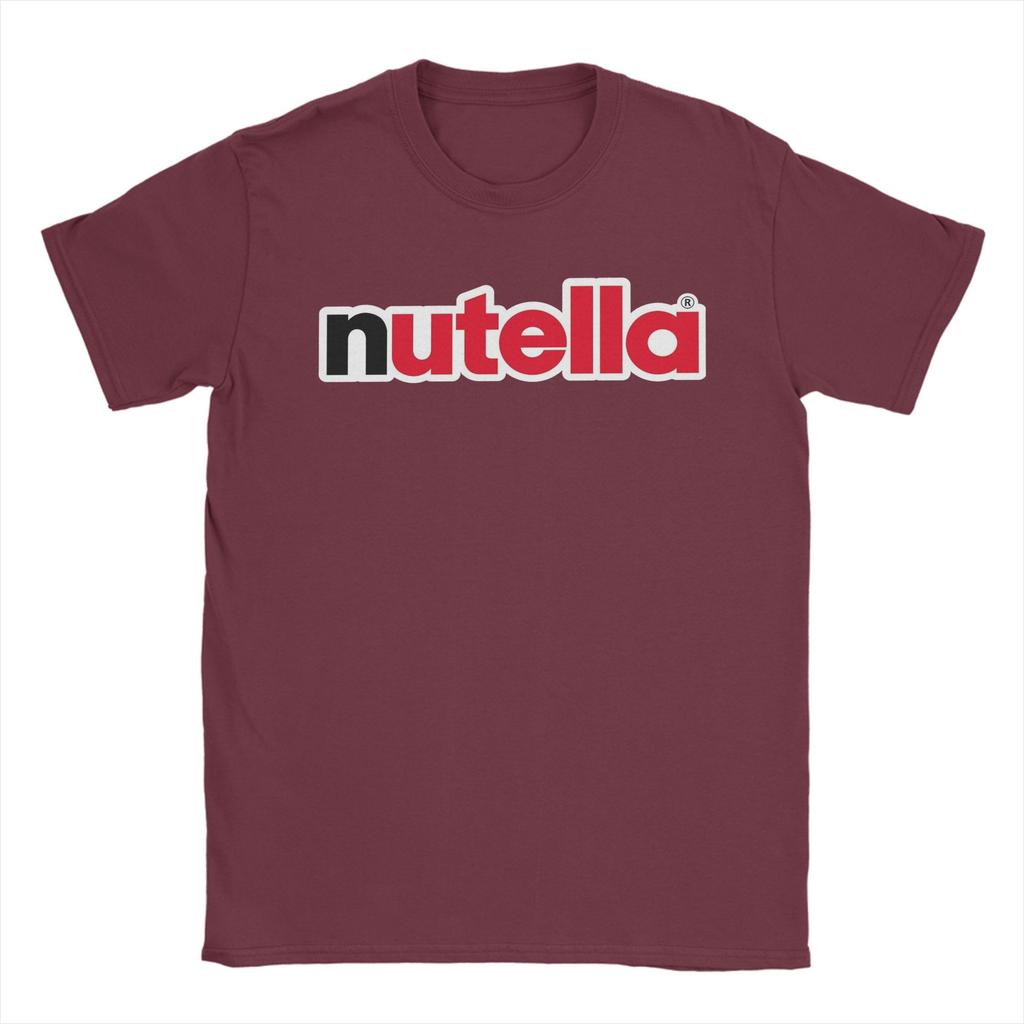Nutella Logo TShirt Beach Cotton TShirts For Unisex Fashion Pattern Tshirt Short Sleeve Streetwear Tees