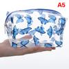 Pu Wasserdichte Kosmetiktasche Tragbar Große Kapazität Transparent Waschtasche Reise Mattierter Kosmetik-Organizer Schwimmtasche