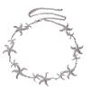 Senior Sense Women's Waist Chain Pearl Shell Starfish Metal Sweet Summer Beach Natural Vacation Style Waist Chain