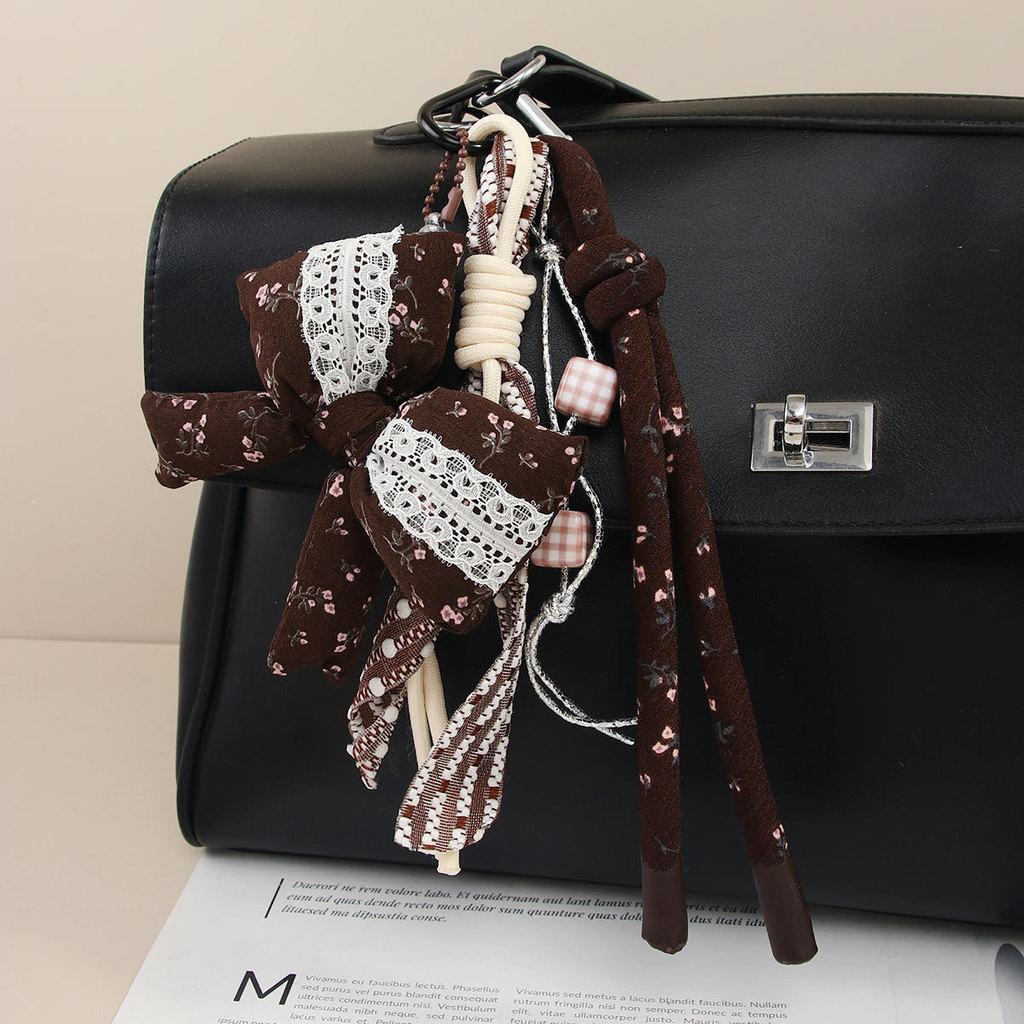 Fashion Butterfly Knot Bag Charm With Mixed Material For Summer