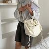 Drawstring Crossbody Shoulder Bag Simple Fashion Bag Versatile Bag Nylon Bags