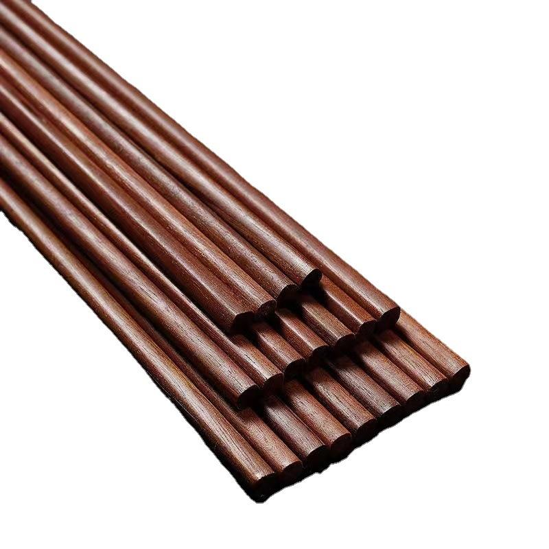 

5 пар китайских натуральных деревянных бамбуковых палочек для еды, нескользящие, полезные, для суши и риса, гостиничная посуда