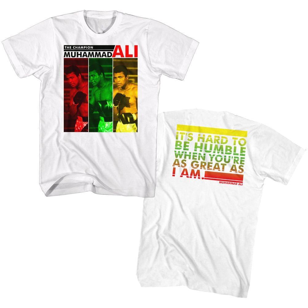 Muhammad Ali The Champion White Icon Shirt M
