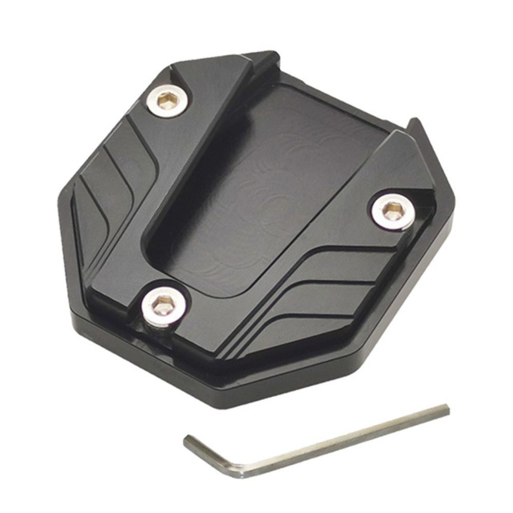 Motorcycle Kickstand Foot Support Motorbike Side Kick Stand Pad Side Stand Large Foot Pad Parking Plate Base Foot Extension Pad