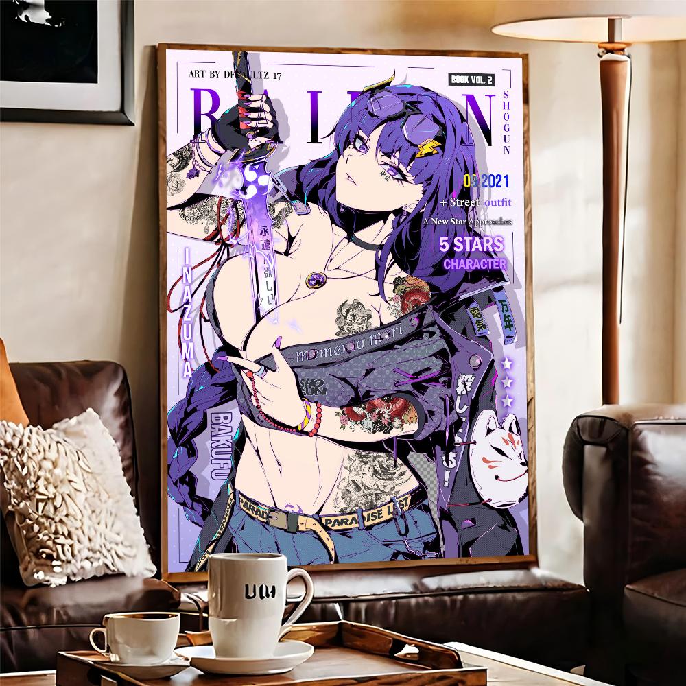 Genshin Impact Good Quality Prints And Posters Whitepaper Prints Posters Artwork Wall Decor