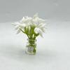 1Pcs 1:12 Scale Mini Flower Glass Bottle Car Ornament Dollhouse Accessories Simulation Fake Flower Miniature Floral Model