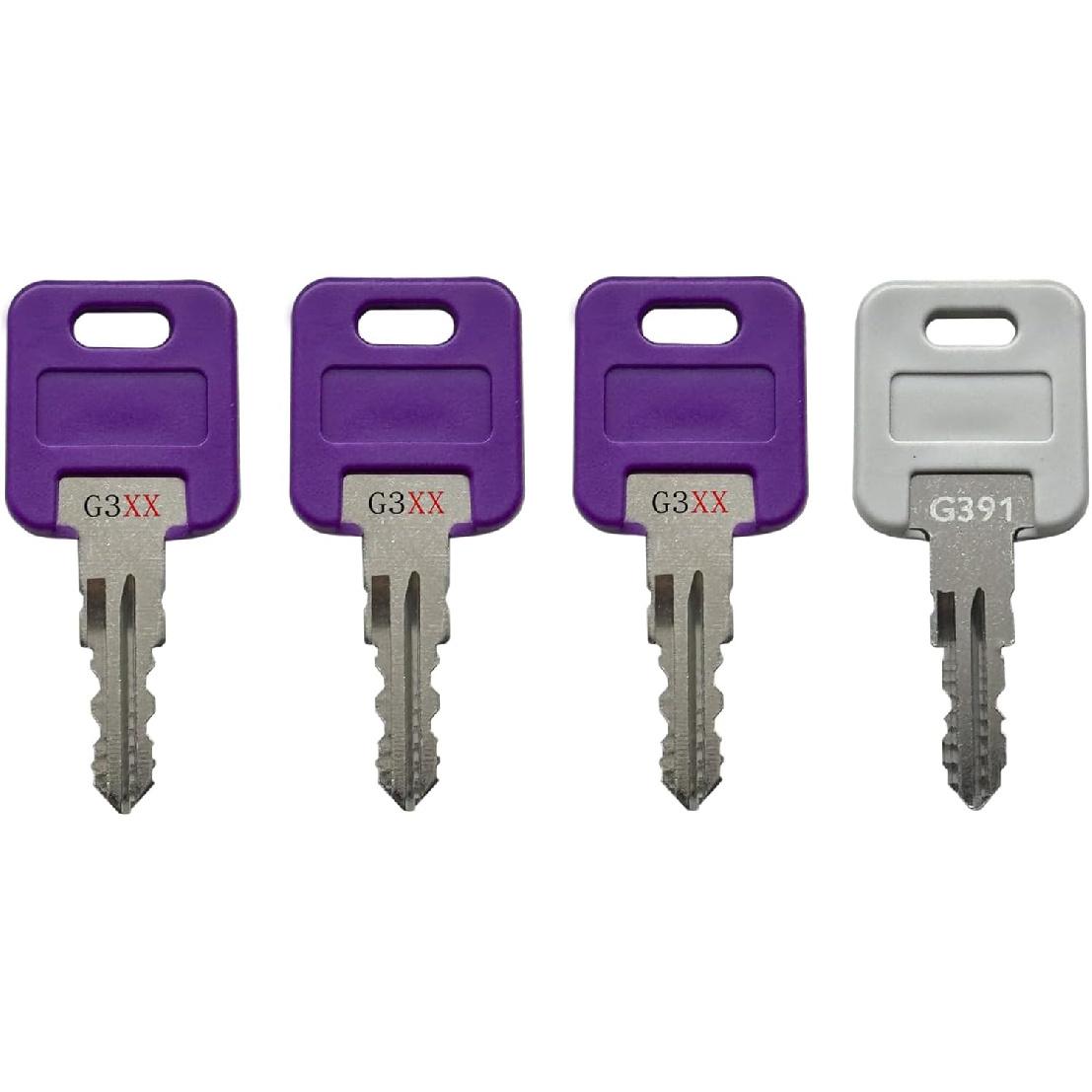 

G301 - G391 KeyPower RV Keys for Global Link Precut Keys (3), Select Your Key Number, Comes with a G391 Key (G366)