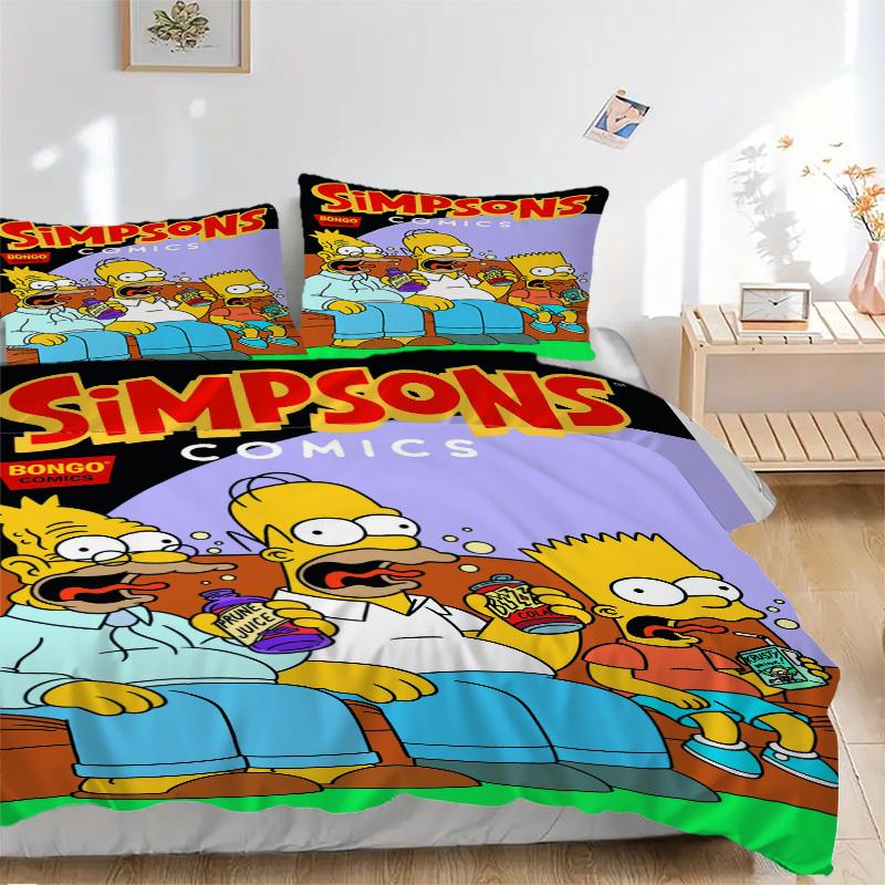 

Постельное белье Simpsons Comics Семейное веселье Пододеяльник Подарок для спальни, Включает 1 пододеяльник и 2 наволочки, Без наполнителяB471 135x200cm