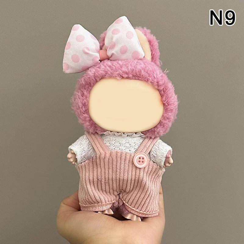 Für 17cm Labubu Puppe Ersatzanzug Kleidung ,Mini Puppenkleidung Outfit Accessoires