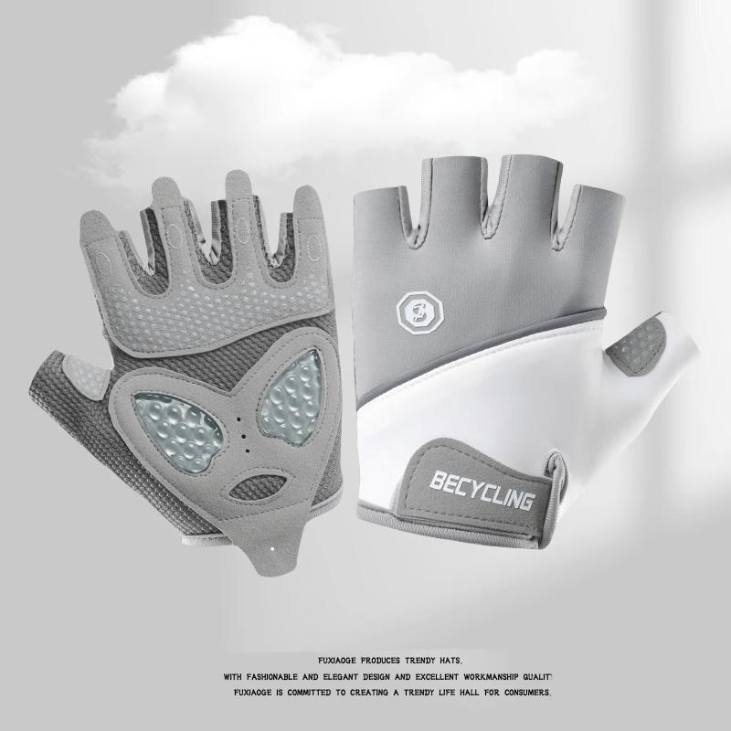 Ademende Mesh Halve Vinger Fitnesshandschoenen voor Mannen & Vrouwen - Antislip, Anti-Eelt, Ideaal voor Gym, Yoga, Fietsen en Sport