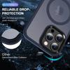 For Magsafe Wireless Charging Magnetic Armor Case For iPhone 15 14 Plus 13 12 11 Pro Max Matte Shockproof Bumper Hard Back Cover