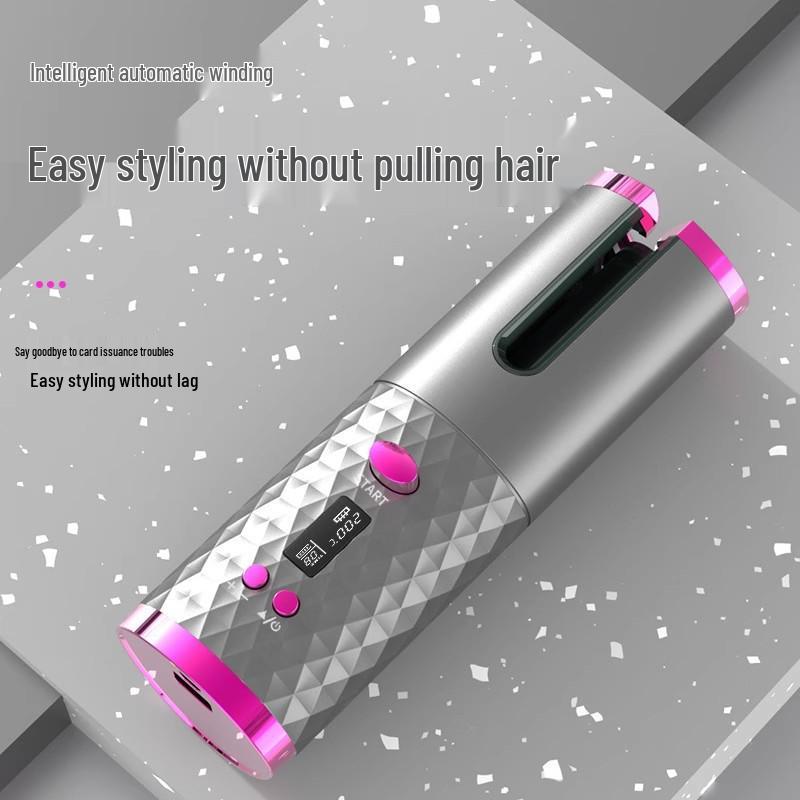 Unisex Wireless Auto Curling Iron - No-Scald, Effortless Styling Tool