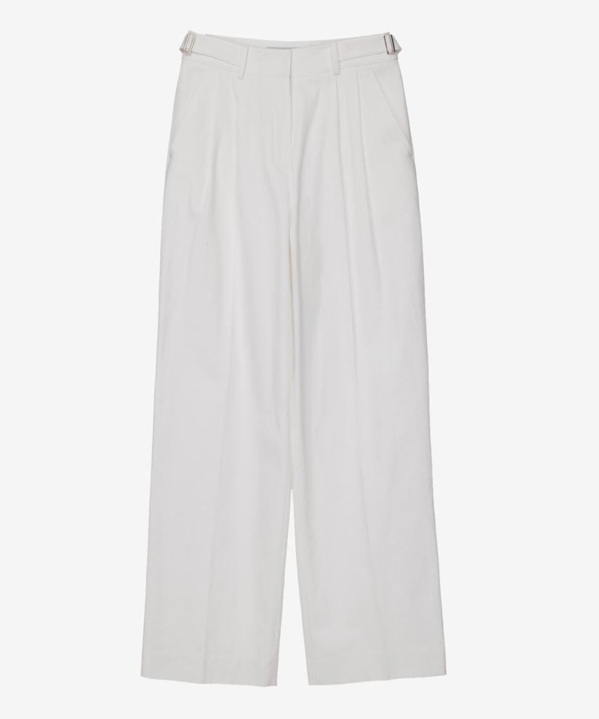 MIND BRIDGE WOMEN [W] Double-Pleat Wide Cotton Pants Mypt3212