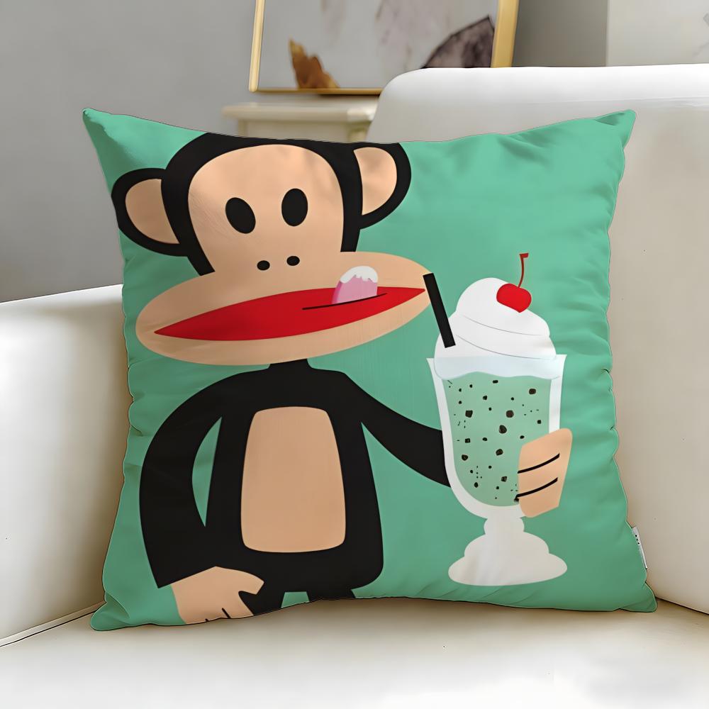 classic brand Paul Frank Cushion Cover Soft  EasyWash Pillow Case  Versatile for Couch Bed Travel and Office