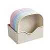 Multi-purpose Dining Plate: Small, Plastic Side Dish with Base - Perfect for Snacks, Fruits, and Portioning.