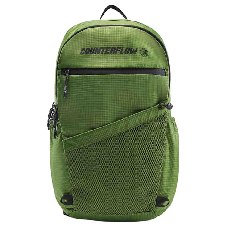 Li-Ning Simple Versatile Fashion Polyester Backpack Unisex Backpack Green ABSV141-2 Green