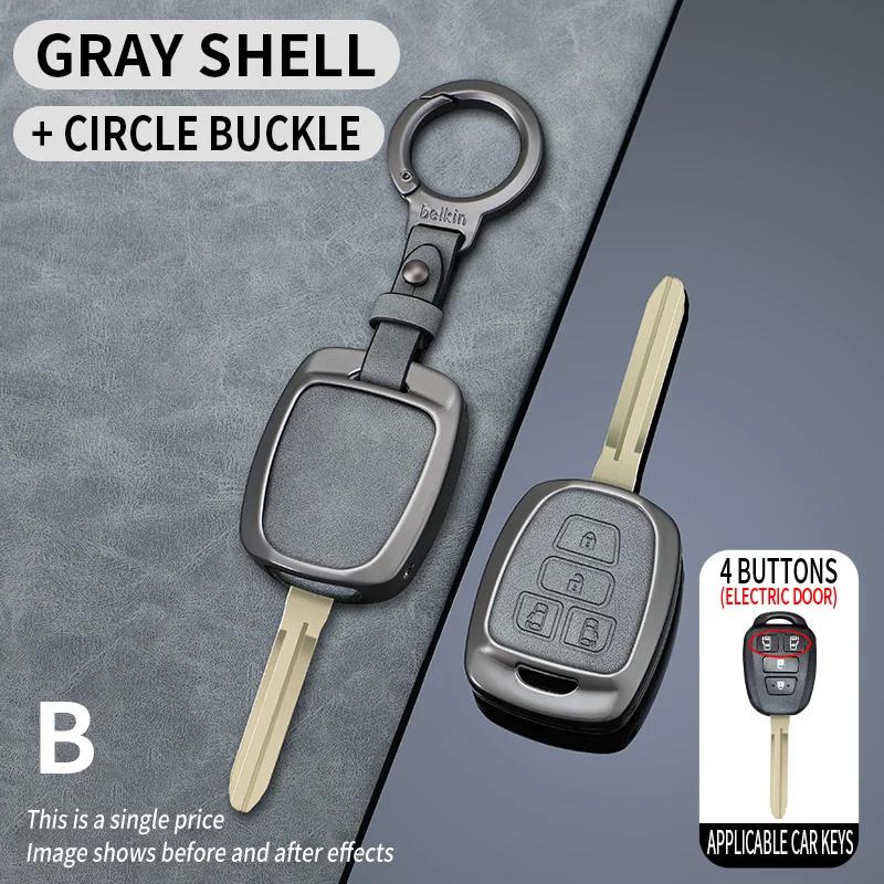 Svagd6 Zinc Alloy Car Key Case Full Cover Shell Fob For Toyota Corolla Altis Auris Aygo Yaris Camry RAV4 Verso TC IM Shell Accessories