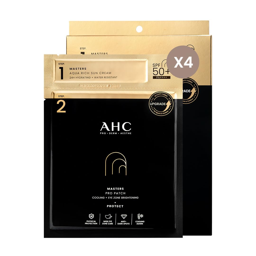 AHC Masters Pro Patch 4 Patches UV SPF 2-Step Protection, Smooth, 50+ PA++++