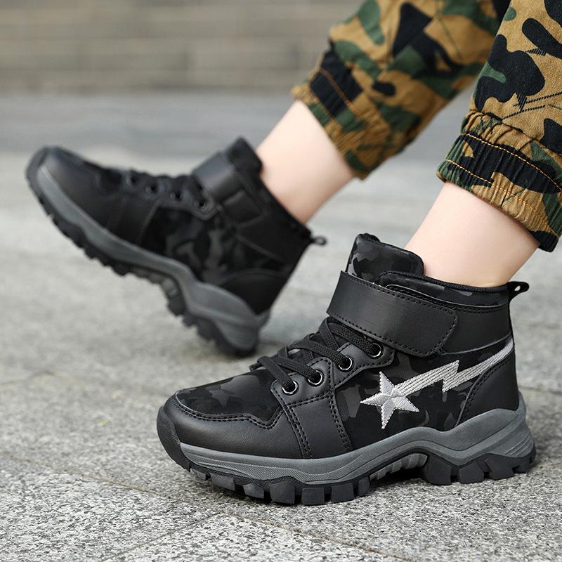Nuove scarpe invernali in cotone per bambini, calde e morbide, di medie e grandi dimensioni
