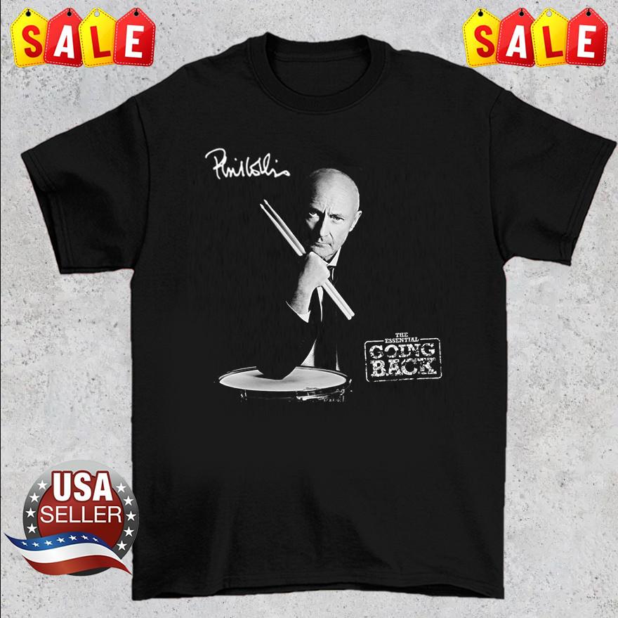 

Phil Collins Going back Album Cotton Short Sleeve Unisex T-Shirt All Size Unisex T-Shirt L