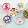 5Pcs Simulation Kitchen Decor 1/12 Dollhouse Cartoon Kt Cat Mini Plates Dishes Model Dolls House Accessories Pretend Play Toys