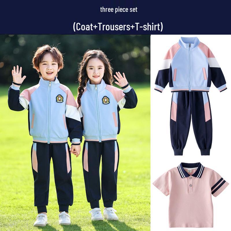 Elementary School Spring & Autumn Uniform Set: 2 or 3-Piece Sports Meet & Kindergarten Costume