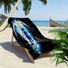 Electric Dragon Warrior Beach Towel Soft Beach Towel for Vacation Photos Swim Seaside Quickdrying Swim Towel Beach Towel Printing Comfort