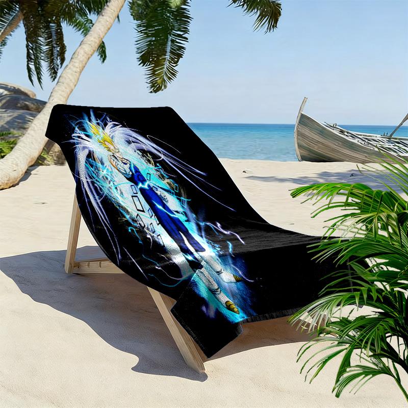 Electric Dragon Warrior Beach Towel Soft Beach Towel for Vacation Photos Swim Seaside Quickdrying Swim Towel Beach Towel Printing Comfort