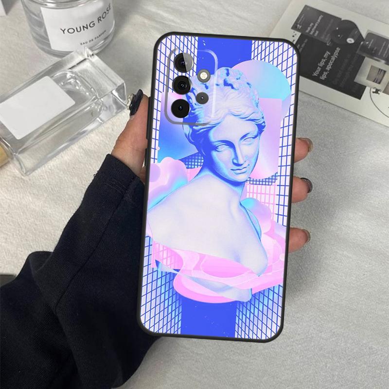 

Great Wave Retro Cyber Statue Case For Samsung Galaxy A54 A34 A14 A36 A56 A06 A13 A53 A32 A12 A22 A52 A35 A17 A16 A55 A15 Samsung A17