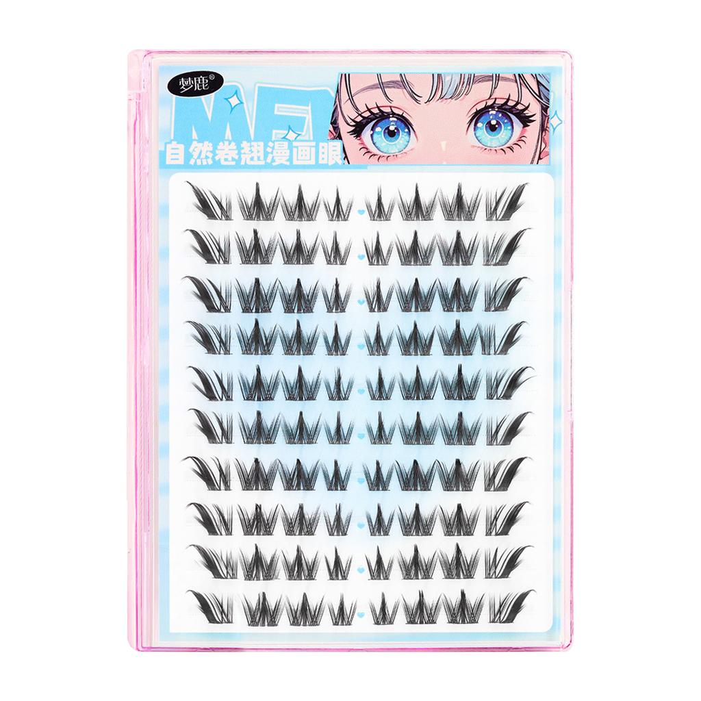 10-14mm Manga Style Eyelashes C Curl Individual Lashes for Shopping Dating Daily Use