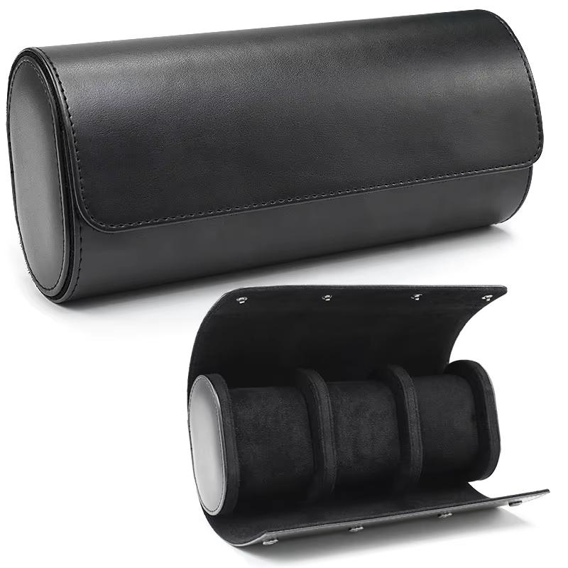 Watch Roll Travel Case 1/3-Slot Portable Vintage Leather Watch Display Case Storage Box Watch Organizers Men Christmas Gift