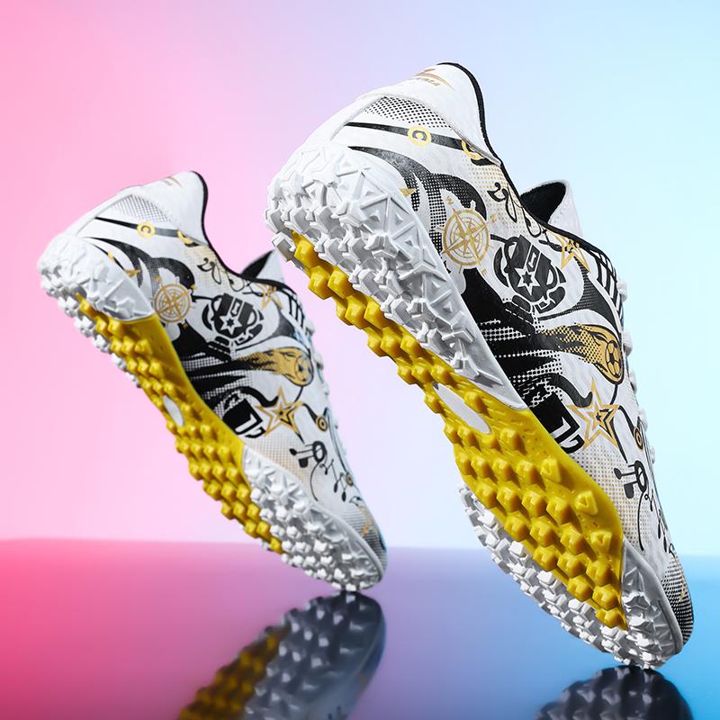 31-44 Men's Football Boots Rubber Soft Soled Outdoor Children's Youth Football Shoes Boys and Girls Competition Professional Training Football Shoes