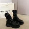Autumn Platform Heel Women Ankle Round Toe Height Increase Punk Short Botas De Mujer for Adult Women
