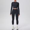 Damen Wolkenartiges Yoga-Anzug-Set: Crop Top & High-Waist Leggings - Schnelltrocknend, Outdoor Laufen & Fitnessbekleidung Zweiteilig