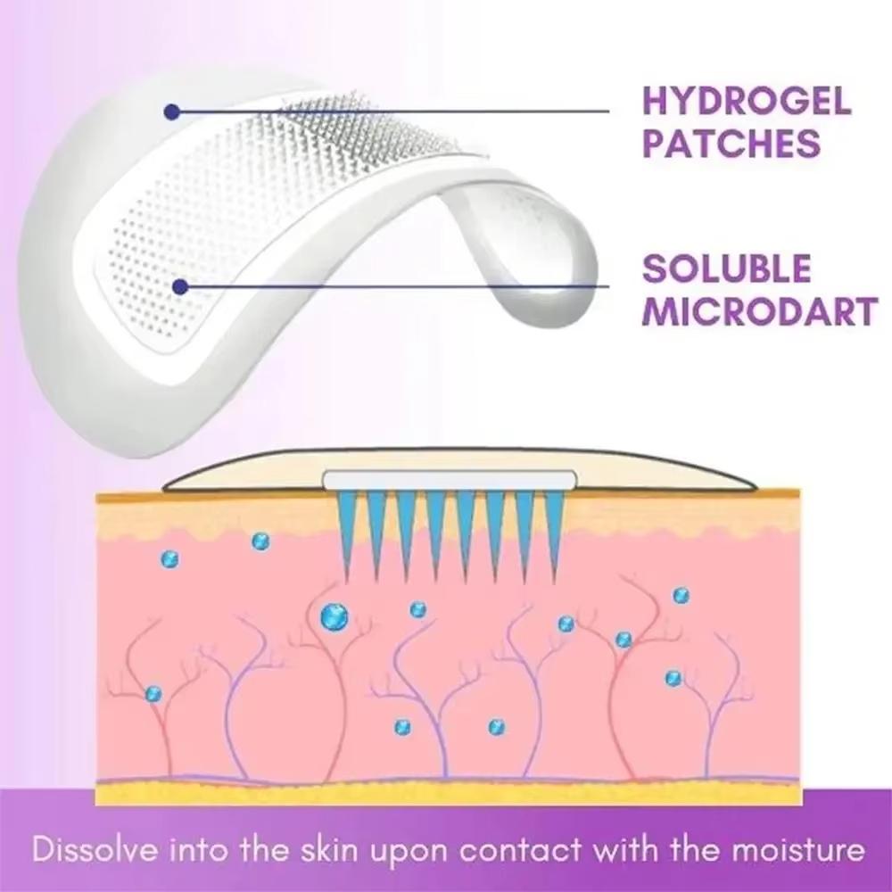 1/5/10 Pair Micro-needle Eye Patch Mask Anti-Wrinkle Patches with Collagen for Deep Hydration To Smooth Crow's Feet and Puffy Eyes