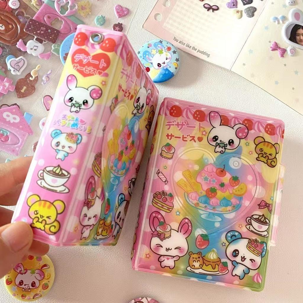 New Ins Style Old-fashioned Animal Cute Card Book, One-square Star Chasing Storage 3-inch Polaroid Small Card Bag Cute Gift