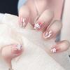 Quadratische Nagelspitzen Blume Falsche Nägel Aufkleben Auf Nagel Aufkleben Nagel Press-On-Nagel Künstliche Falschnägel für Damen und Mädchen