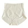 Women High Waist Seamless Tummy Control Hip Lifting Antibacterial Silk Crotch Briefs