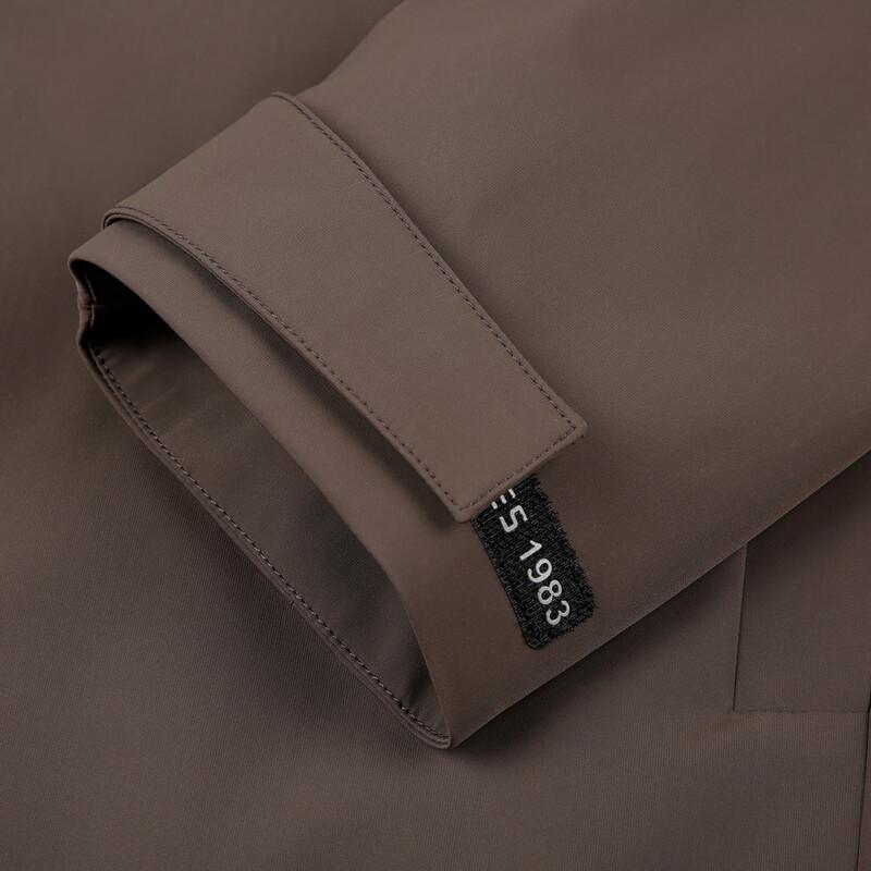 Men's Business Casual Windproof Jacket with Detachable Hood