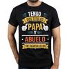 Ik Heb Twee Titels Papa En Opa T-shirt Retro Grappig Spaans Vader Cadeau Papa T-shirt Zomer Casual Katoenen T-shirts