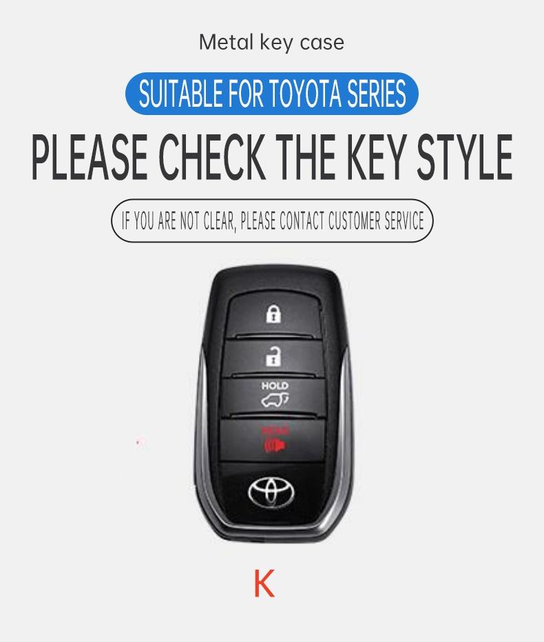 Car Key Case Cover Bag For Toyota Tacoma Fortuner Corolla Venza Grand Highlander RAV4 XSE Prime Land Cruiser Hilux 2023 2024