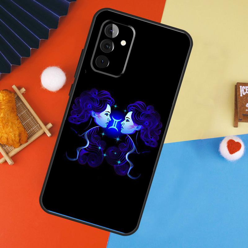 Neon Zodiac Signs Case For Samsung Galaxy A14 A34 A54 A55 A35 A15 A73 A53 A33 A23 A13 A12 A32 A52 A51 Cover