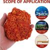 balacoo Aquarium Fish Tank Decorations: Artificial Coral Reef Decor Orange Plant Resin Landscape Decor for, Salt Water